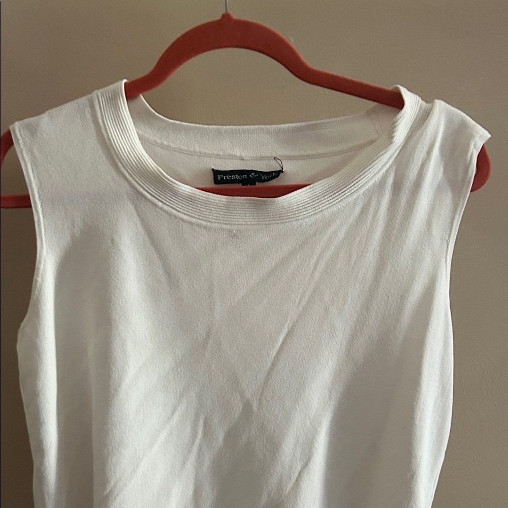 Preston & York Classic White Tank Top
